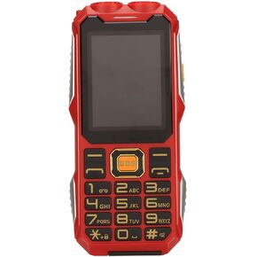 VBESTLIFE 2G Unlocked Rugged Phone for Seniors, Multifunction Senior Cellphone Portable Pocket Rugged Mobile Phone for 2.4in HD Screen, 16800mAh Long Standby, Flashlight,Radio,MP3(Black)