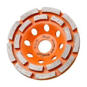 4 1/2" Concrete Grinding Wheel, Double Row Diamond Angle Grinder Wheels Cup with 7/8" Arbor for Polishing and Cleaning Stone Concrete Surface, Cement, Marble, Rock and Thinset Removing
