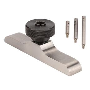 Depth Dial Indicator Base Stainless Steel Depth Clamping Hole Diameter 8mm with 3 Extension Rods (103 * 17mm)