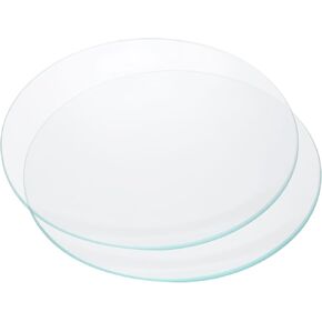 PATIKIL 180mm/7.1"Diameter Watch Glass, 2Pack High Transparent Smooth Edges Chamfered Arc Cover Lids for Beakers&Flasks, Evaporation Dish, Laboratory Supplies