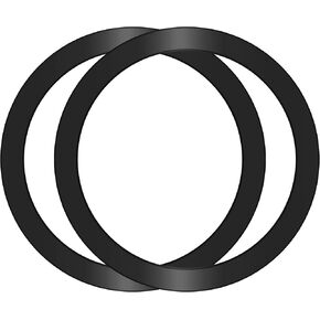 2Pcs Metal Ring Sticker for Pop Socket Magnetic Grip, Magnetic Adhesive Adapter for iPhone, Magsafe Wireless Charger (2PCS-BL)