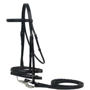 Macmillan Padded Raised English Bridle with Laced Reins
