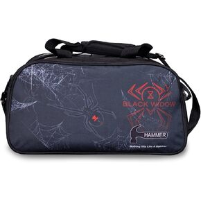 Hammer Black Widow Double Tote Bowling Bag with Shoe Pouch