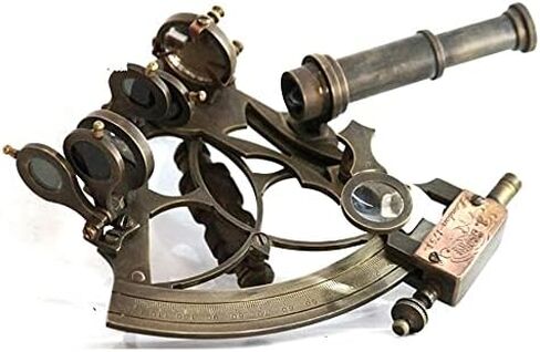 CH (مع الجهاز) آلة السدس البحرية النحاسية مقاس 3.5 بوصة | السداسية البحرية العتيقة | آلة السدس النحاسية in Kuwait