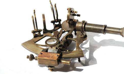 CH (مع الجهاز) آلة السدس البحرية النحاسية مقاس 3.5 بوصة | السداسية البحرية العتيقة | آلة السدس النحاسية in Kuwait