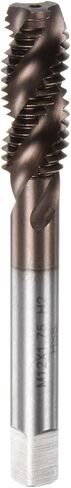 HARFINGTON Metric Spiral Flute Tap M12 x 1.75 AlTiN Coated M35 High Speed Steel Machine Screw Thread Milling Tap Tapping Threading Tools in Saudi Arabia