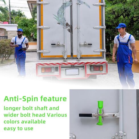 Amarine Made Bolt Seal (50) Shipping Seal with Print Progressive Numbering for Cargo Containers and Truck Trailers, Cargo Container Seals Green (50) in Saudi Arabia