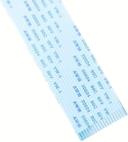 AWM 20624 80C 60V VW-1 FFC Flexible Flat Cable Type B Connector, 200mm, 1.25 Pitch, 18PIN in Saudi Arabia