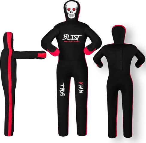 MMA Dummy Judo Grappling Dummy Punching Bag Brazilian BJJ JIU Jitsu Sitting Position Dummy Wrestling Martial Arts Boxing Karate Training Dummy (UNFILLED)… in Saudi Arabia