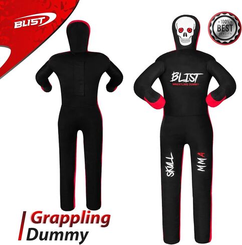 MMA Dummy Judo Grappling Dummy Punching Bag Brazilian BJJ JIU Jitsu Sitting Position Dummy Wrestling Martial Arts Boxing Karate Training Dummy (UNFILLED)… in Saudi Arabia