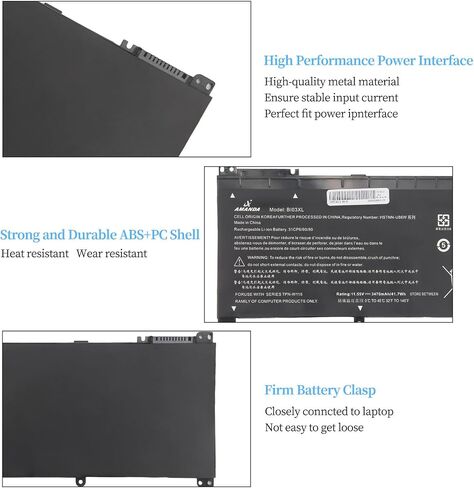 Amanda SS03XL 933321-855 Battery for HP EliteBook 840 G5 G6 EliteBook 730 735 740 745 830 836 846 G5 EliteBook 735 745 830 840 G6 Zbook 14U G6 Series HSN-I12C HSTNN in Saudi Arabia
