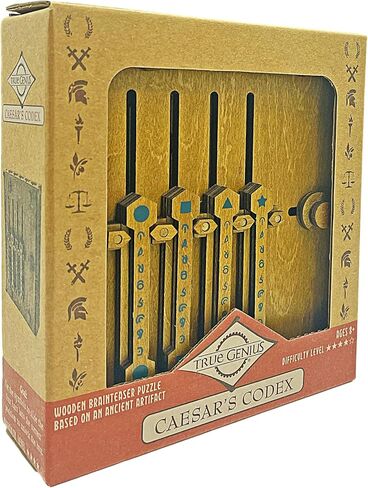 Project Genius True Genius - Pharoah's Tomb Puzzle Box- Gift Box Puzzle, Brain Teaser Box That Holds Gift Cards, Money, Artfully Crafted Wooden Puzzle, Secret Box, Gift Box, Puzzle Box in Kuwait