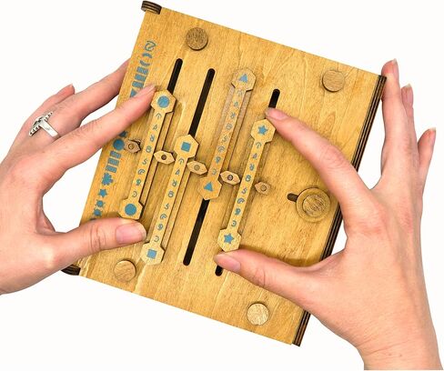 Project Genius True Genius - Pharoah's Tomb Puzzle Box- Gift Box Puzzle, Brain Teaser Box That Holds Gift Cards, Money, Artfully Crafted Wooden Puzzle, Secret Box, Gift Box, Puzzle Box in Kuwait