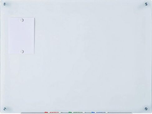 مجموعة لوحة المسح الجاف للزجاج الأبيض المغناطيسي المباشر الصوتي والمرئي - 23 5/8 × 35 1/2 بوصة - in Kuwait