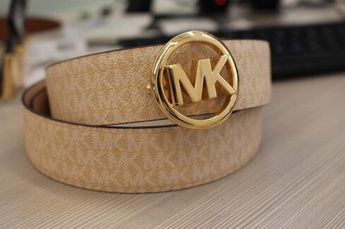 Michael Kors Reversible Buckle Belt (Bright White, Medium) in Saudi Arabia