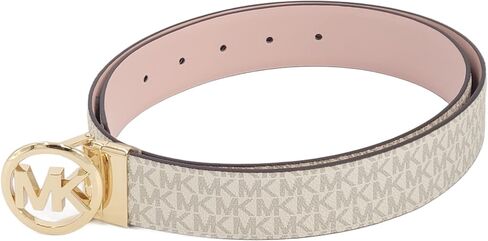Michael Kors Reversible Buckle Belt (Bright White, Medium) in Saudi Arabia