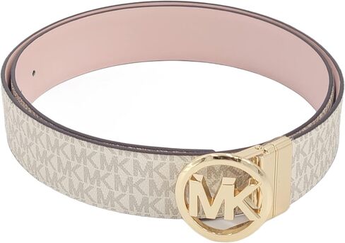 Michael Kors Reversible Buckle Belt (Bright White, Medium) in Saudi Arabia