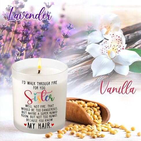 TEEZWONDER Mom Gifts from Daughters - Mothers Day, Christmas, Birthday Gifts for Mom from Daughters, Mama, Bonus Mom, Stepmom Gifts, Long Distance Gifts - Vanilla Lavender Scented Candle 10oz in Kuwait
