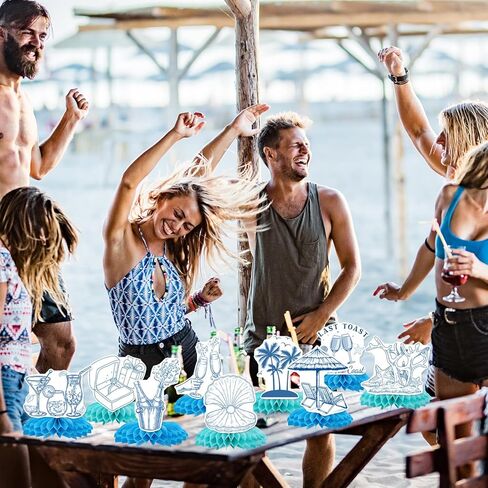 Axolotl Birthday Decorations - 9PCS Axolotl Party Table Decorations Cute Axolotl Theme Honeycomb Centerpiece Decor for Birthday Party Baby Shower Decorations Supplies Kids Girls in Kuwait