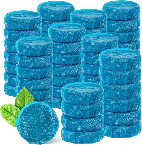 60 عبوة من أقراص تنظيف المراحيض، أقراص تنظيف خزان المراحيض الأوتوماتيكية طويلة الأمد، تنظيف احترافي للمراحيض لإزالة الروائح الكريهة وإزالة الترسبات in Kuwait