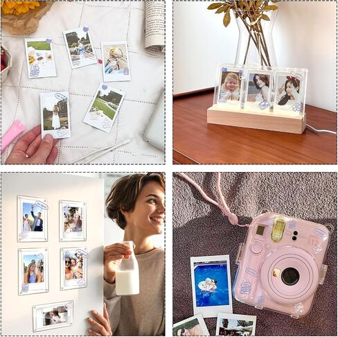 ملصقات حدود للصور مقاس 2x3 لكاميرا FujiFilm Instax Mini 12/11/9/8/7+/99/90 EVO فيلم 3 بوصة - متعدد الألوان 60 قطعة in Saudi Arabia