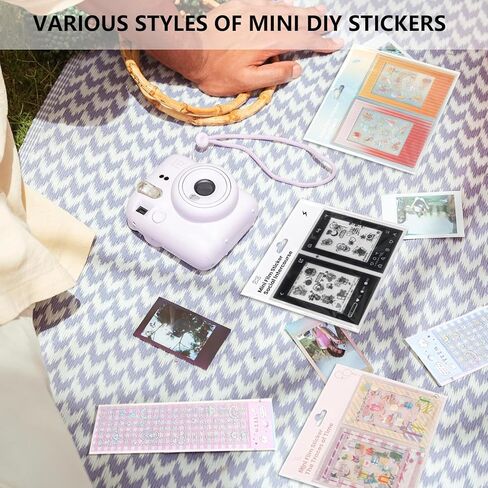 ملصقات حدود للصور مقاس 2x3 لكاميرا FujiFilm Instax Mini 12/11/9/8/7+/99/90 EVO فيلم 3 بوصة - متعدد الألوان 60 قطعة in Saudi Arabia