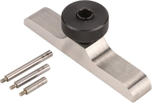 Depth Dial Indicator Base Stainless Steel Depth Clamping Hole Diameter 8mm with 3 Extension Rods (103 * 17mm) in Saudi Arabia