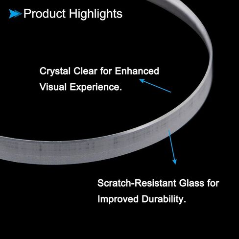 Watch Glass Crystal Lens, 33mm Diameter 2.5mm Thick, Round Flat Mineral Ultra-Clear Watch Glass Replacements - (Applications: for Watchmaker DIY Repairs) in Saudi Arabia