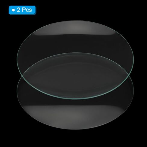 PATIKIL 180mm/7.1"Diameter Watch Glass, 2Pack High Transparent Smooth Edges Chamfered Arc Cover Lids for Beakers&Flasks, Evaporation Dish, Laboratory Supplies in Saudi Arabia
