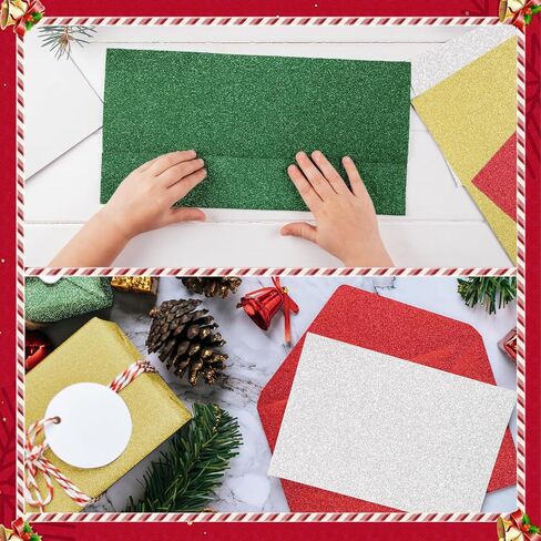 80 Sheets Glitter Cardstock Paper 12 x 12 Colored Cardstock Paper Double-Sided Glitter Paper Glitter Card Stock 250 GSM Heavyweight Sparkly Cardstock for Cricut Craft DIY Card Making, 8 Colors in Saudi Arabia