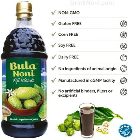 Bula Noni - 100% Noni Fruit Juice, Today's Deal (Single 1 Liter Bottle) A Gift of Nature ... in Saudi Arabia