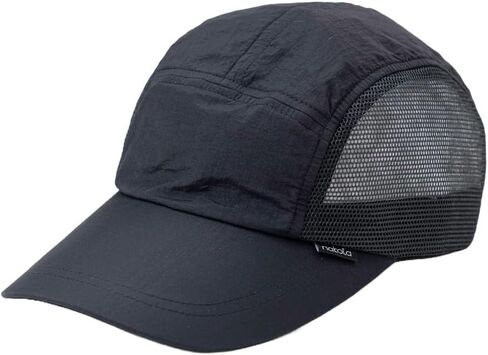 nakota Outdoor Field Jet Cap Jet Cap Camper Cap Cap Mesh Hat Men's Women's 5PANEL Breathable Solid Color UV UV Cut Fall Outdoor Camping Mountaineering Khaki in Saudi Arabia