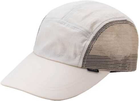 nakota Outdoor Field Jet Cap Jet Cap Camper Cap Cap Mesh Hat Men's Women's 5PANEL Breathable Solid Color UV UV Cut Fall Outdoor Camping Mountaineering Khaki in Saudi Arabia