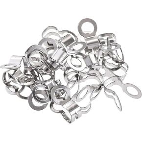 uxcell Ball Chain Connector, Double Ring Style Link Stainless Steel Loop Connection