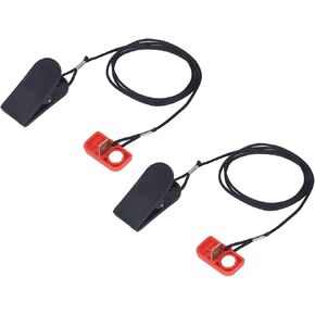 Treadmill Safety Key, 2Pcs Protable Treadmill Safety Switch, Universal Emergency Stop Magnet Security Locks, Stable Fitness Replacement Kit Fit Most Treadmill for Running Enthusiasts