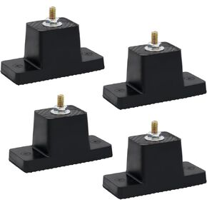 Rubber Vibration Isolator Mounting Bracket for Outdoor Ductless Mini Split Air Conditioner Condensers - 4 Pack Air Conditioner Mounting Bracket