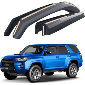 Goodyear Shatterproof in-Channel Window Deflectors Compatible with Ford Edge 2015-2024, Rain Guards, Window Visors for Cars, Car Accessories, 4 pcs - GY003464