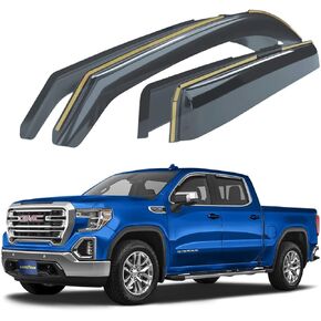 Goodyear Shatterproof in-Channel Window Deflectors Compatible with Ford Edge 2015-2024, Rain Guards, Window Visors for Cars, Car Accessories, 4 pcs - GY003464
