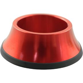 LQ Industrial 15mm Height Horn Cover Red Aluminium Road MTB Fork Taper Spacer for MTB and Road Bike Fork Assembly Disassembly