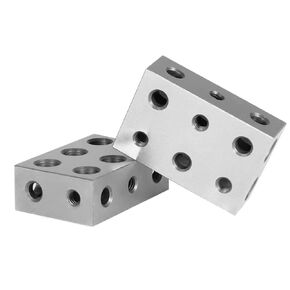 1 Pair of Matched 1 x 2 x 3 Accuracy Parallel Blocks 11-Hole 0.0001 Squareness Alloy Steel 123 Blocks