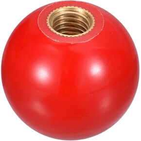 uxcell Threaded Ball Knobs, M6 Female Thread Thermoset Ball Knob 20mm Dia Round Operation Ball Handles with Copper Insert for Machine Lever Handle, Red