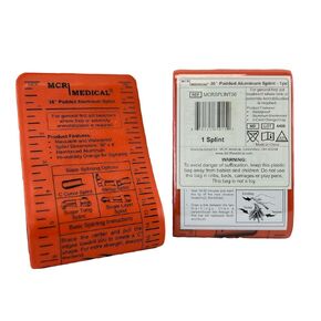 MCR Medical 36" Aluminium Reusable, Waterproof, Splint, Single