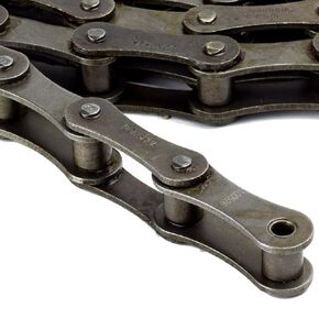 Jeremywell A2050 Conveyor Roller Chain 10 Feet with 1 Connecting Link - Double Pitch - Agricultural Conveyor Chain