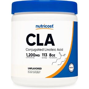 Nutricost CLA (Conjugated Linoleic Acid) 8oz (227g) Powder - Gluten Free, GMO Free CLA Supplement