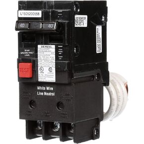 QE240 40-Amp Double Pole 240-Volt Ground Fault Equipment Protection Circuit Breaker