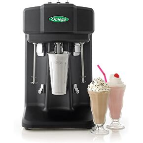 Omega Juicers M3000 Commercial Milkshake Maker Triple Spindle, 1/3 Horsepower, Black
