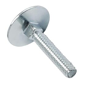 Elevator Bolt, 1/4-20 x 2, Piece-10, Zinc Plated Fastener for Roll Up Doors