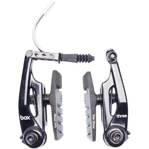 Box Three 108/85 Millimeters V Brakes with Brake Pad Adjustment, Phillips Head Tension Screw, 5mn Allen Key, and Air Flow Brake Shoes with Dual Compound Pads