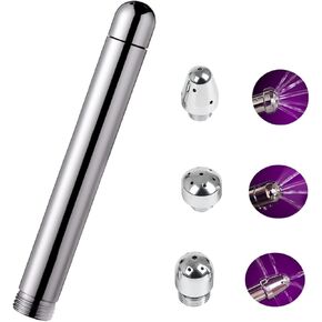 Shower Enema, MEYILA Anal Douche Aluminum Bend Groove Shower Douche Kit, Travel Shower Douche Nozzle for Men & Women