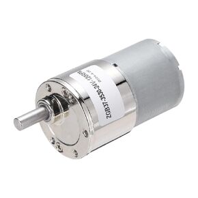 uxcell ZGB37-3530 DC 24V 120RPM Micro Motor High-Speed Geared Motor for DIY RC Cars Remote Control Shaft 6mm Diameter